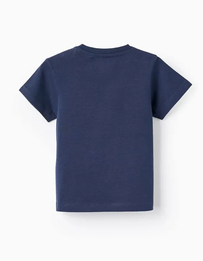 Pack of 2 Short Sleeve T-Shirts for Baby Boys, Dark Blue