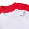 Pack of 2 Plain Cotton T-shirts for Baby Boys, White/Red