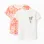 Pack of 2 cotton T-shirts with beach prints for baby boys, white/orange
