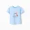 3D Fish Print Cotton T-Shirt for Baby Boys, Blue
