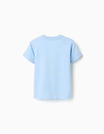 3D Fish Print Cotton T-Shirt for Baby Boys, Blue