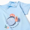3D Fish Print Cotton T-Shirt for Baby Boys, Blue