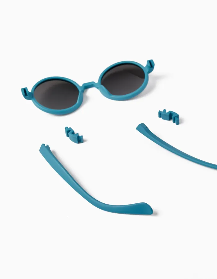 Flexible Level 3 UV Protection Sunglasses for Baby Boys, Blue