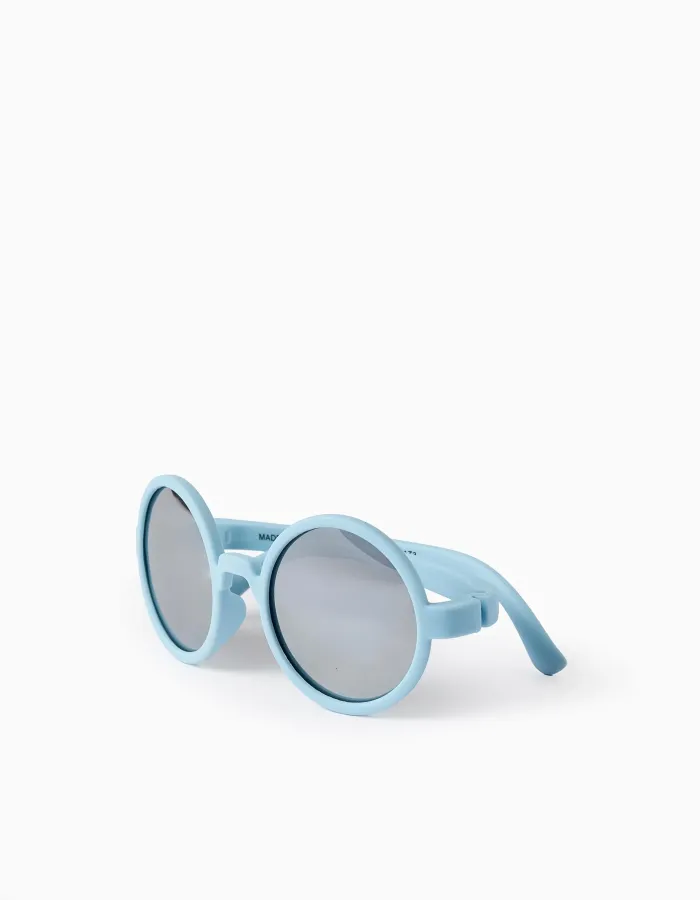 Ultraflex Round Level 3 UV Sunglasses for Children 3-5-Y, Light Blue