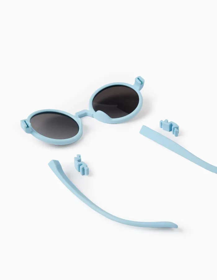 Ultraflex Round Level 3 UV Sunglasses for Children 3-5-Y, Light Blue