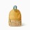 Backpack with colourful print for baby boys, mustard yellow