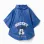 Hooded rain poncho with Mickey print for babies and boys, blue
