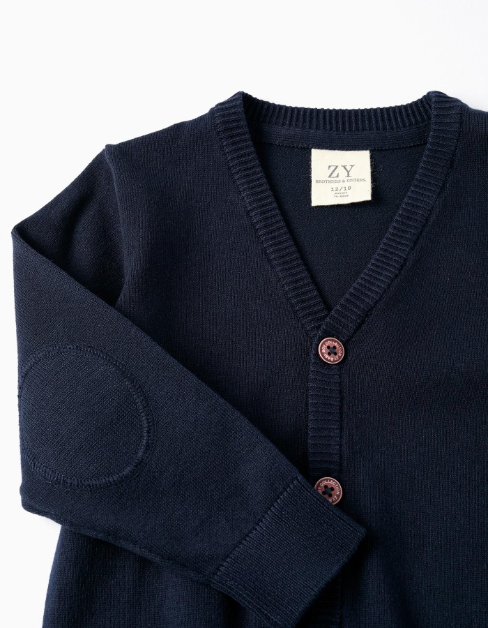 Cardigan for Baby Boys, Dark Blue