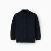Cardigan for Baby Boys, Dark Blue