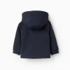 Mid-Season Hooded Jacket with Removable Hood for Baby Boys, Dark Blue