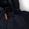 Mid-Season Hooded Jacket with Removable Hood for Baby Boys, Dark Blue