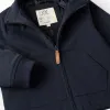 Mid-Season Hooded Jacket with Removable Hood for Baby Boys, Dark Blue