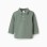 Long Sleeve Cotton Polo-shirt for Baby Boys, Green