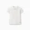 Cotton ribbed polo shirt for baby boys, white