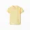 Short sleeve cotton piqué polo shirt for baby boys, yellow