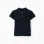 Cotton piqué short-sleeved polo shirt for baby boys, dark blue