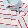 Striped long sleeve polo shirt Mickey for babies and boys, multicolour