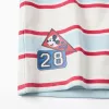 Striped long sleeve polo shirt Mickey for babies and boys, multicolour