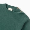 Wool blend jumper B&S for baby boys, dark green/navy blue