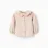 Flower Embroidered Twill Shirt for Baby Girls, Beige