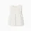 Cotton blouse with broderie anglaise and ruffles for baby girls, white