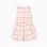 Striped cotton playsuit with cargo pockets for baby girls, multicolour