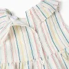 Cotton dress with ethnic stripes B&S for baby girls, multicolour