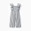 Striped cotton and linen jumpsuit You&Me for baby girls, white/blue