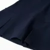 Sleeveless Roma knit dress for baby girls, navy blue