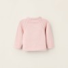 Cotton Cardigan for Newborn Girls, Pink