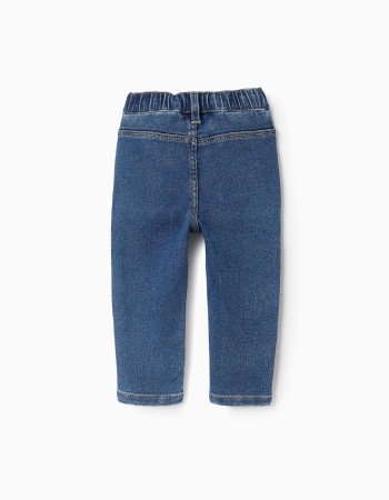 Denim Trousers for Baby Girls, Blue