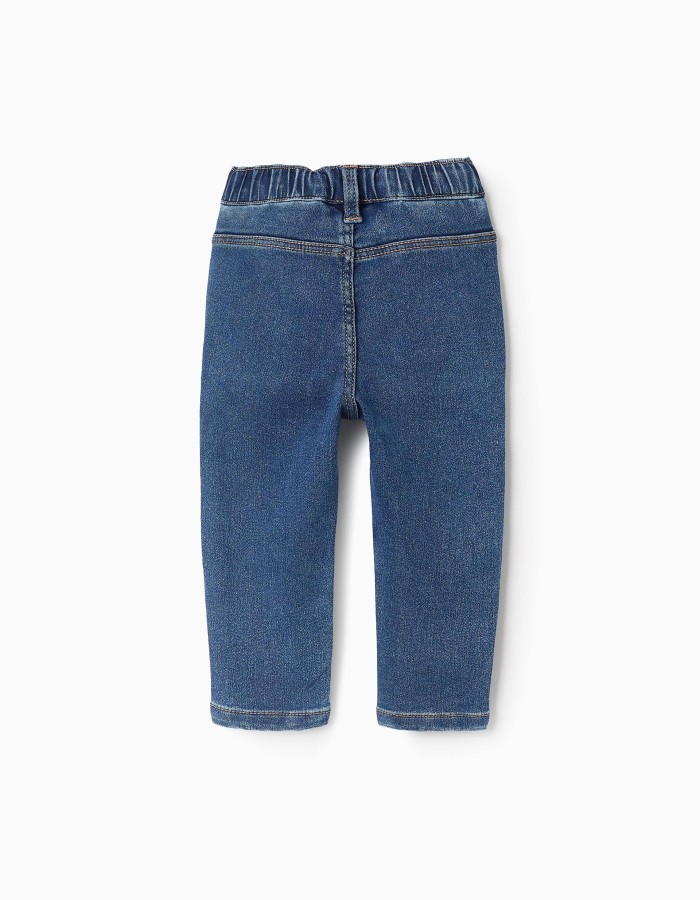 Denim Trousers for Baby Girls, Blue