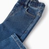 Denim Trousers for Baby Girls, Blue