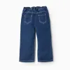 Flared Denim Trousers in Comfort Denim for Baby Girls, Blue