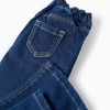 Flared Denim Trousers in Comfort Denim for Baby Girls, Blue