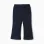 Flared brushed leggings for baby girls, navy blue