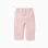 Baggy twill trousers for baby girls, light pink