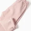 Baggy twill trousers for baby girls, light pink