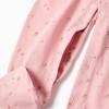 Pack of 2 cotton babygrows with prints for newborn and baby girls, pink