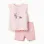 Short pyjamas with Minnie & Figaro for newborn and baby girls, pink