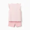 Short pyjamas with Minnie & Figaro for newborn and baby girls, pink
