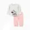 Polar fleece pyjamas with Minnie for newborn and baby girls, green/pink