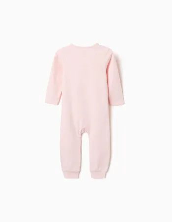 2 cotton sleepsuits with Minnie for newborn and baby girls, pink/white