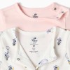 2 cotton sleepsuits with Minnie for newborn and baby girls, pink/white