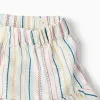 T-shirt + skort with ethnic stripes B&S for baby girls, multicolour