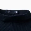 Cotton sweatshirt and trousers set for baby girls, white/navy blue