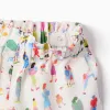 Top and shorts with print Carolina Celas x Zippy for baby girls, white
