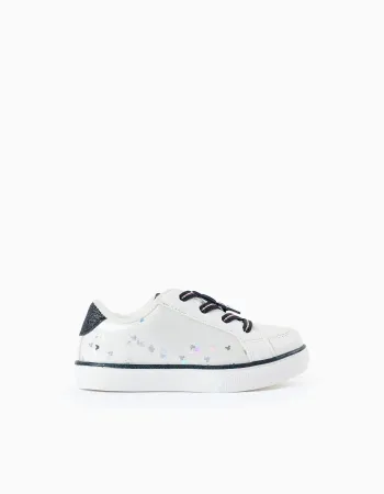 Trainers with Sparkles for Baby Girls 'Minnie', White/Blue/Pink