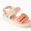 Ultralight Sandals with Touch Fasteners for Baby Girls, Coral