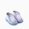 Slippers with Stitch print for babies and girls, blue/white
